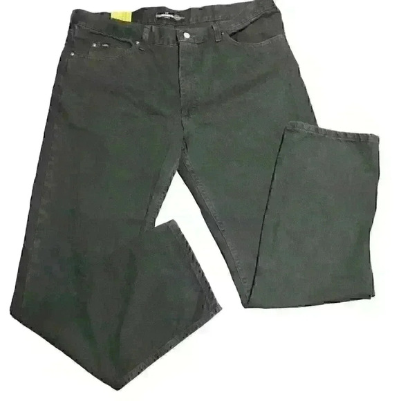 NWT Lee Regular Fit Straight‎ Leg black marked Irregular Sz 40x32 - Picture 5 of 7